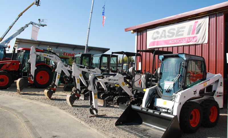 Bobcat Bagger im Einsatz bei Merkel Landmaschinentechnik